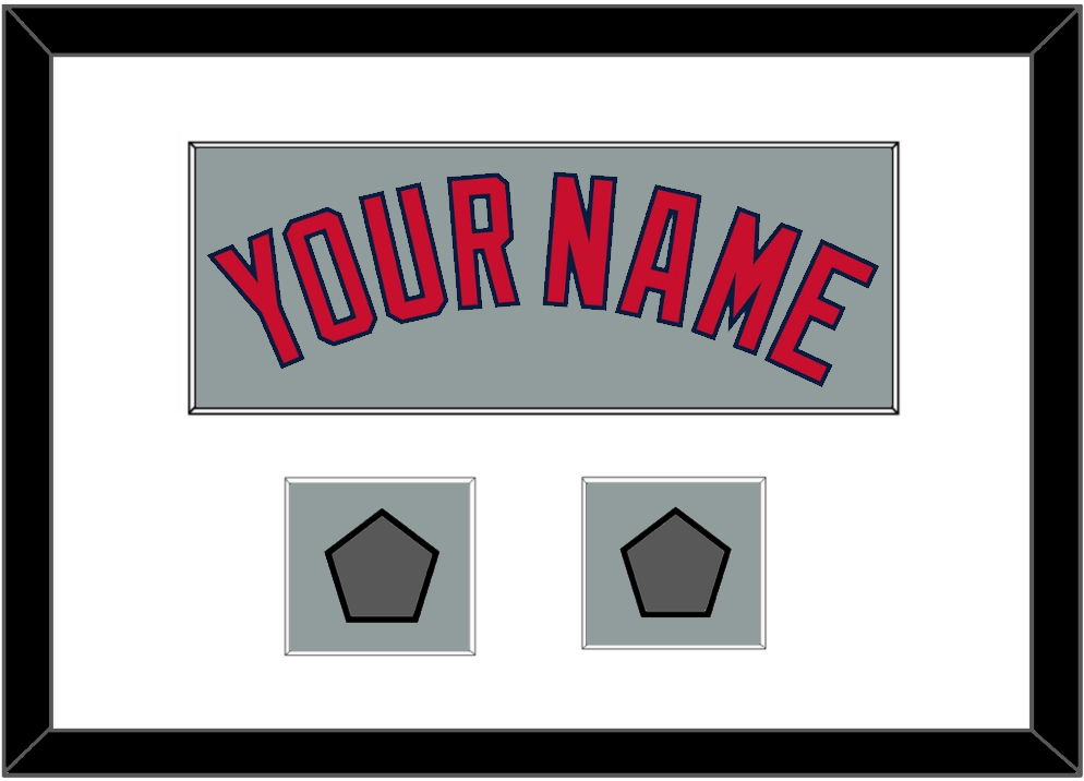 Boston Name & Two World Series Champions Patches - Road Gray - Essential Tier 1