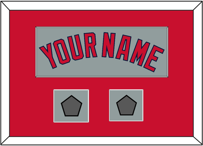 Boston Name & Two World Series Champions Patches - Road Gray - Essential Tier 2