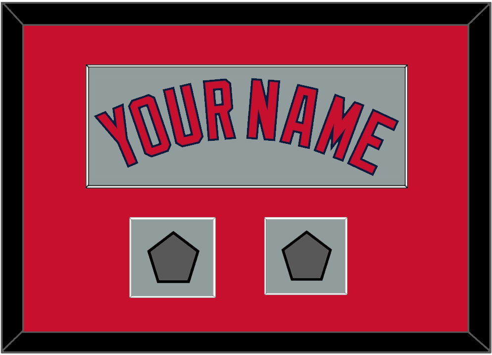 Boston Name & Two World Series Champions Patches - Road Gray - Essential Tier 2