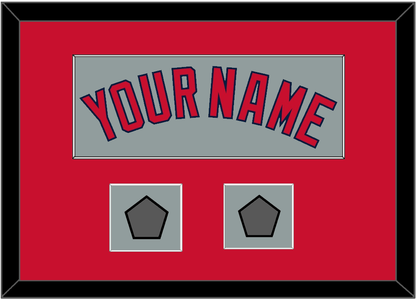 Boston Name & Two World Series Champions Patches - Road Gray - Essential Tier 2