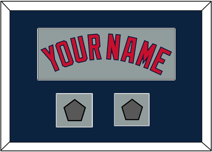 Boston Name & Two World Series Champions Patches - Road Gray - Essential Tier 3