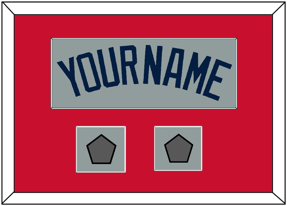 Boston Name & Two World Series Champions Patches - Road Gray (2009-2013) - Essential Tier 2