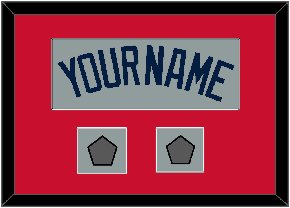 Boston Name & Two World Series Champions Patches - Road Gray (2009-2013) - Essential Tier 2