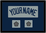 Boston Name & Two World Series Champions Patches - Road Gray (2009-2013) - Single Mat 3