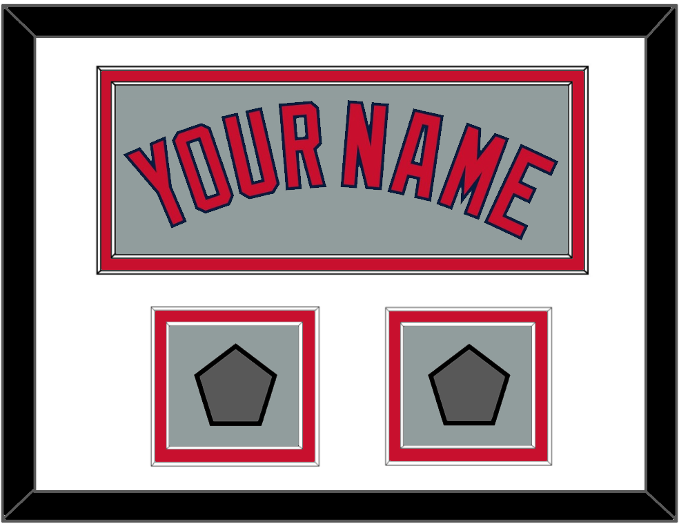 Boston Name & Two World Series Jersey Patches - Road Gray - Signature Tier 1