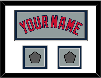 Boston Name & Two World Series Jersey Patches - Road Gray - Signature Tier 2