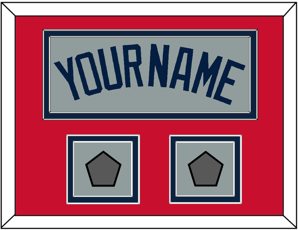 Boston Name & Two World Series Jersey Patches - Road Gray (2009-2013) - Signature Tier 2