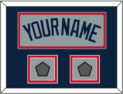 Boston Name & Two World Series Champions Patches - Road Gray (2009-2013) - Signature Tier 3