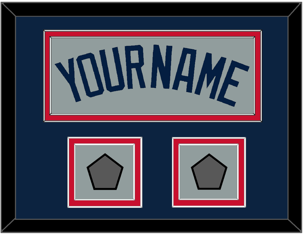 Boston Name & Two World Series Champions Patches - Road Gray (2009-2013) - Signature Tier 3