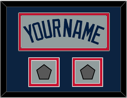 Boston Name & Two World Series Champions Patches - Road Gray (2009-2013) - Signature Tier 3