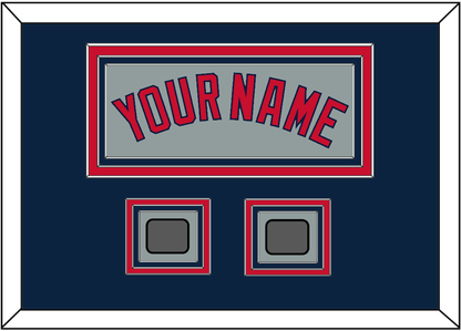 Boston Name & Two World Series Jersey Patches - Road Gray - Premier Tier 3