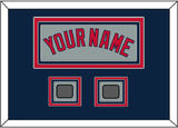 Boston Name & Two World Series Jersey Patches - Road Gray - Triple Mat 3