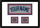 Boston Name & Two World Series Jersey Patches - Road Gray (2009-2013) - Triple Mat 1