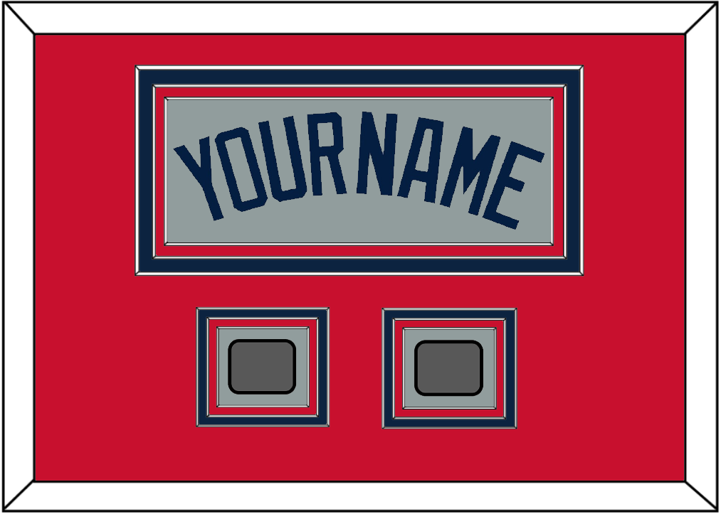 Boston Name & Two World Series Jersey Patches - Road Gray (2009-2013) - Premier Tier 2