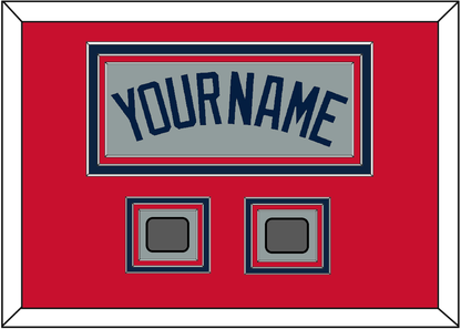 Boston Name & Two World Series Jersey Patches - Road Gray (2009-2013) - Premier Tier 2