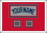 Boston Name & Two World Series Jersey Patches - Road Gray (2009-2013) - Triple Mat 2