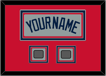 Boston Name & Two World Series Jersey Patches - Road Gray (2009-2013) - Premier Tier 2