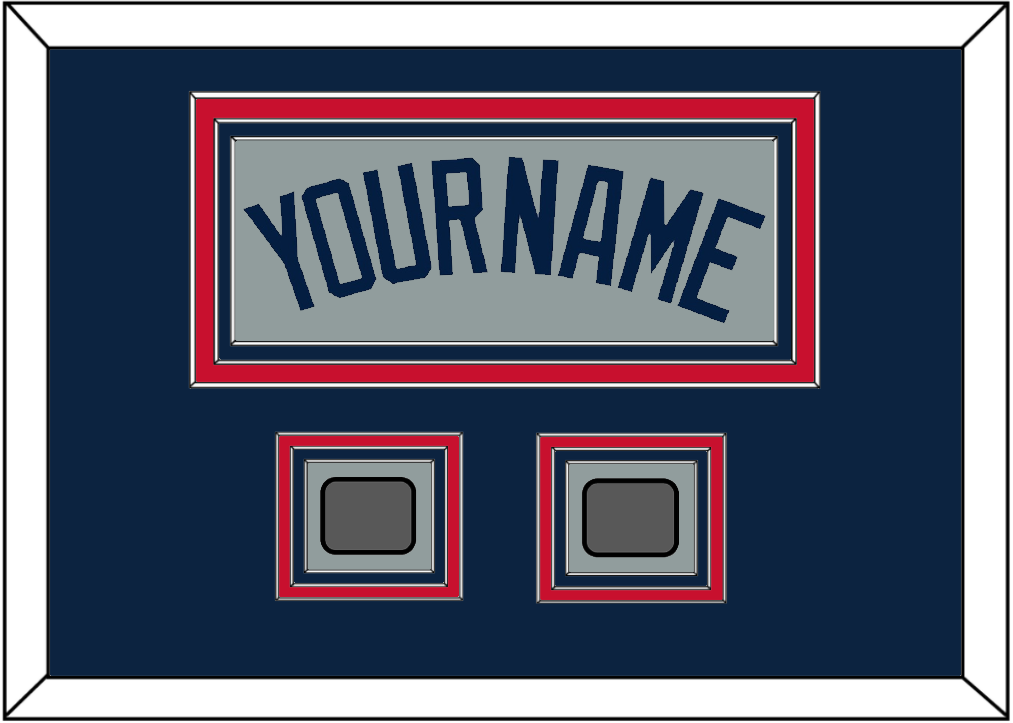 Boston Name & Two World Series Champions Patches - Road Gray (2009-2013) - Premier Tier 3