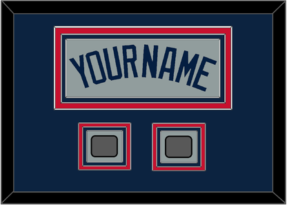 Boston Name & Two World Series Jersey Patches - Road Gray (2009-2013) - Premier Tier 3