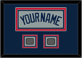 Boston Name & Two World Series Jersey Patches - Road Gray (2009-2013) - Triple Mat 3