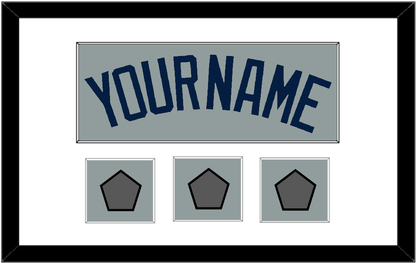 Boston Name & Three World Series Champions Patches - Road Gray (2009-2013) - Essential Tier 1