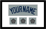 Boston Name & Three World Series Champions Patches - Road Gray (2009-2013) - Single Mat 1