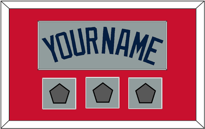 Boston Name & Three World Series Jersey Patches - Road Gray (2009-2013) - Essential Tier 2