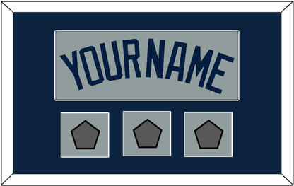 Boston Name & Three World Series Champions Patches - Road Gray (2009-2013) - Essential Tier 3