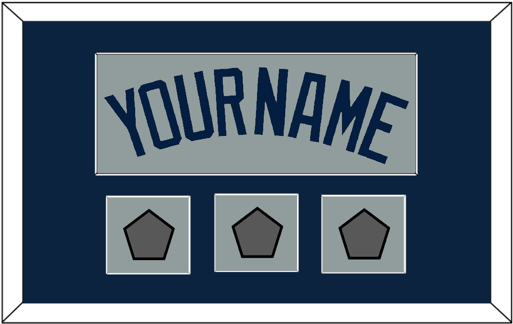 Boston Name & Three World Series Jersey Patches - Road Gray (2009-2013) - Essential Tier 3