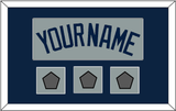 Boston Name & Three World Series Champions Patches - Road Gray (2009-2013) - Single Mat 3