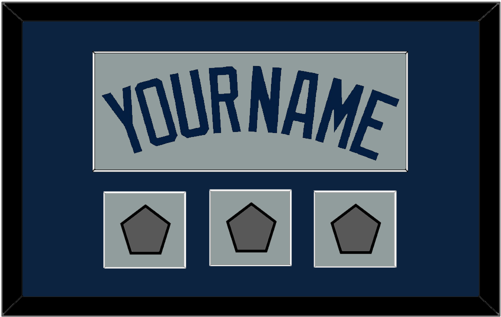 Boston Name & Three World Series Champions Patches - Road Gray (2009-2013) - Essential Tier 3