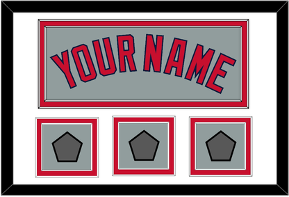 Boston Name & Three World Series Champions Patches - Road Gray - Signature Tier 1