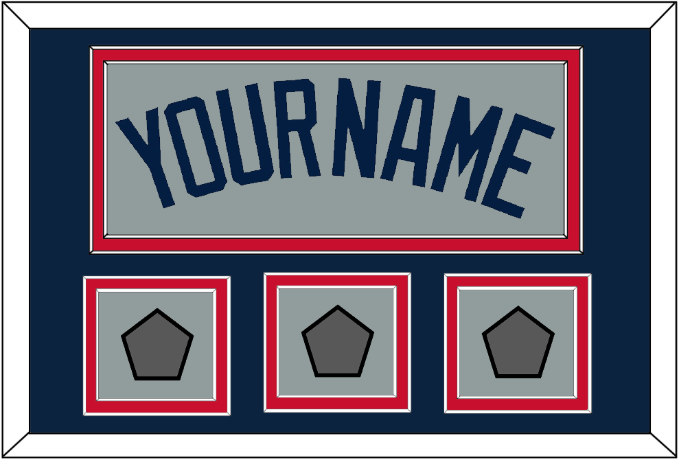 Boston Name & Three World Series Champions Patches - Road Gray (2009-2013) - Signature Tier 3