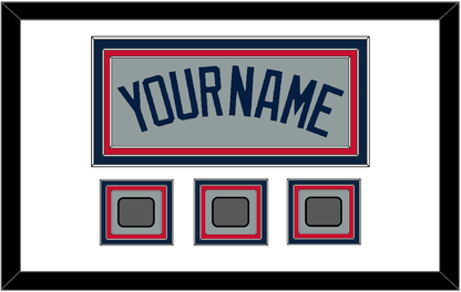 Boston Name & Three World Series Jersey Patches - Road Gray (2009-2013) - Premier Tier 1