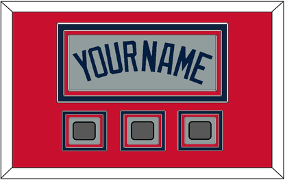Boston Name & Three World Series Champions Patches - Road Gray (2009-2013) - Premier Tier 2