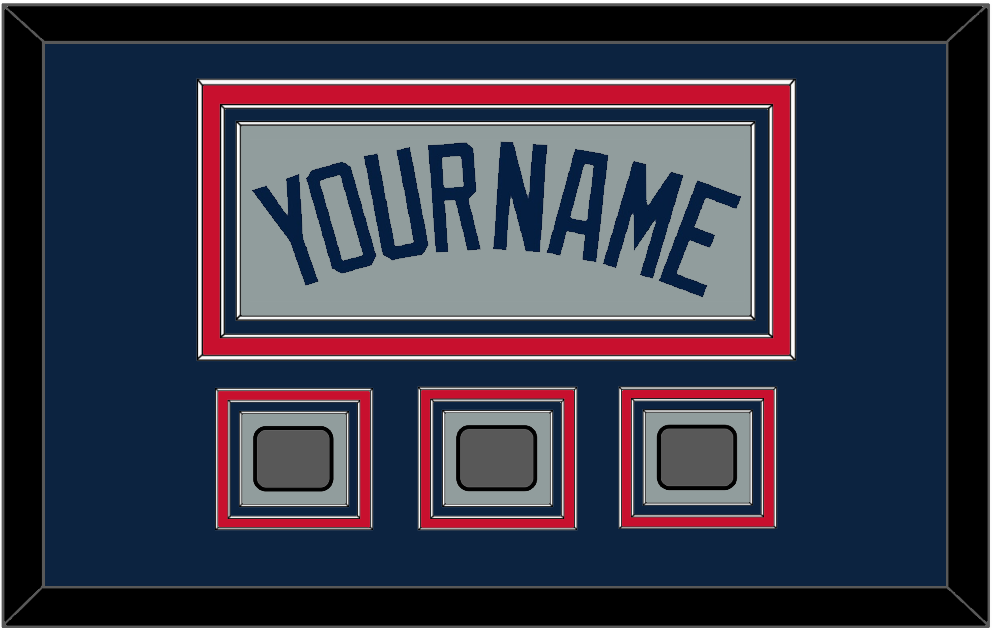 Boston Name & Three World Series Champions Patches - Road Gray (2009-2013) - Premier Tier 3
