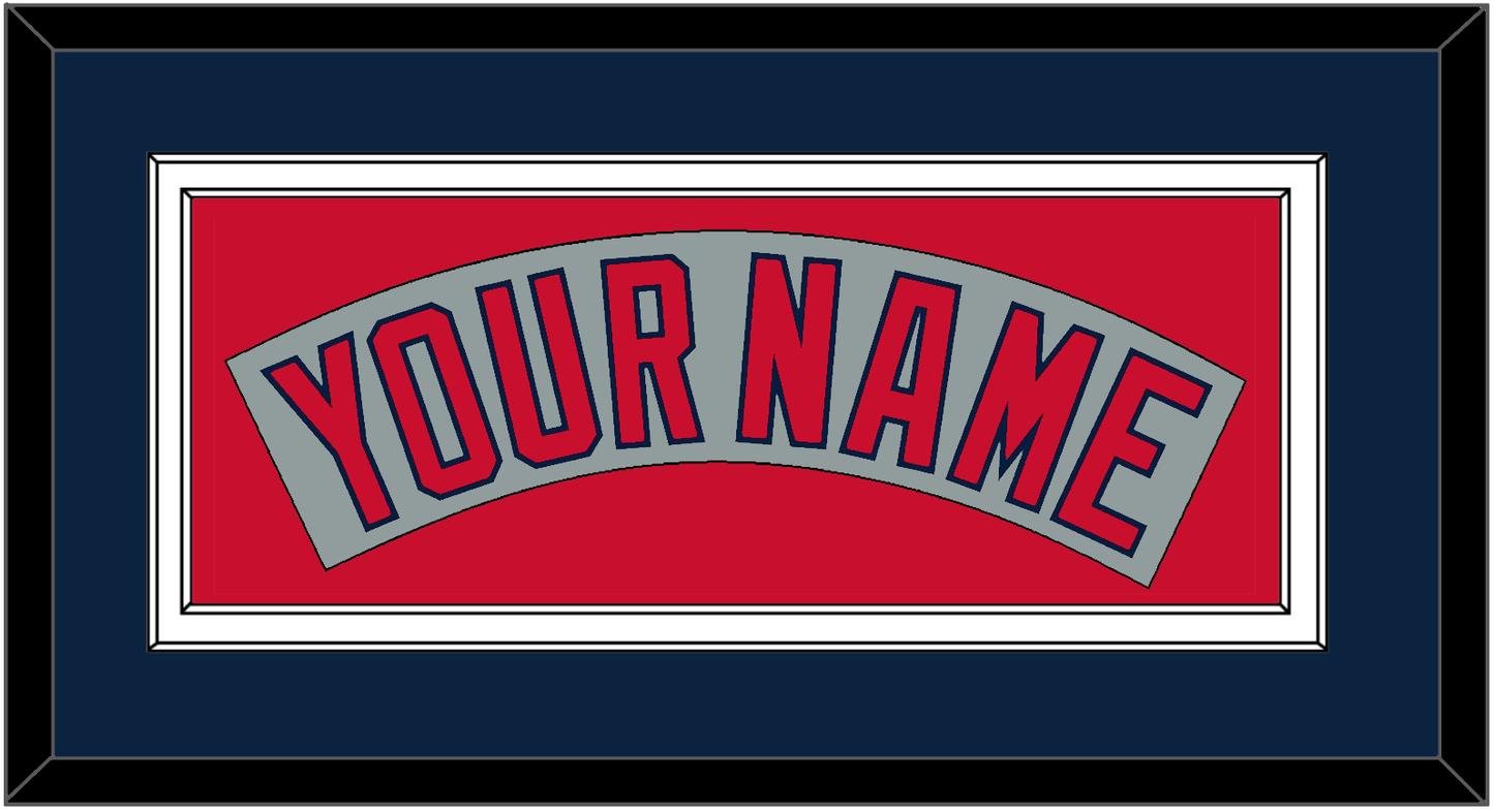 Boston Nameplate - Road Gray (1992-2008) - Signature Tier 3