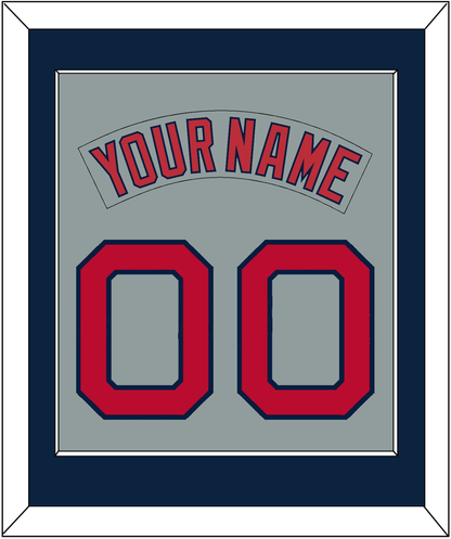 Boston Nameplate & Number (Back) Combined - Road Gray (1992-2008) - Essential Tier 3