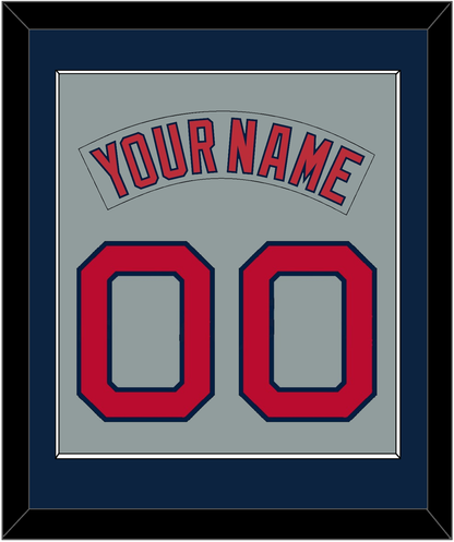 Boston Nameplate & Number (Back) Combined - Road Gray (1992-2008) - Essential Tier 3