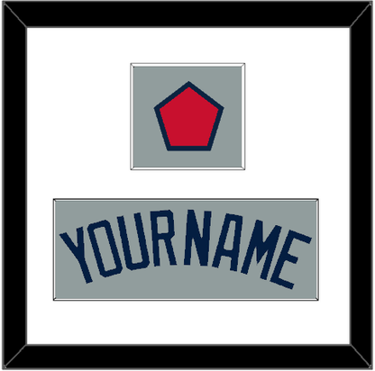 Boston Name & Logo Patch - Road Gray (2009-2013) - Essential Tier 1