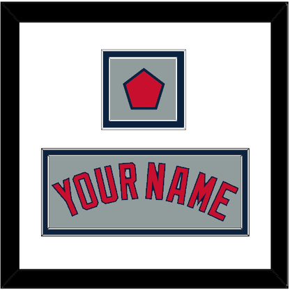 Boston Name & Logo Patch - Road Gray - Signature Tier 2