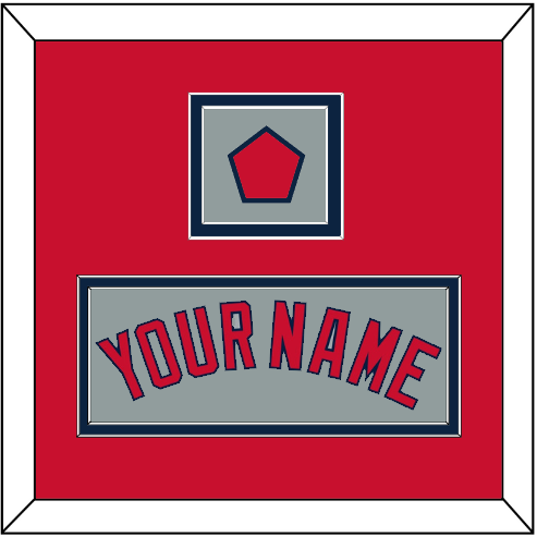 Boston Name & Logo Patch - Road Gray - Signature Tier 3