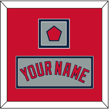 Boston Name & Logo Patch - Road Gray - Signature Tier 3