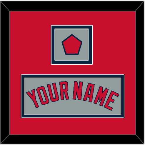 Boston Name & Logo Patch - Road Gray - Signature Tier 3