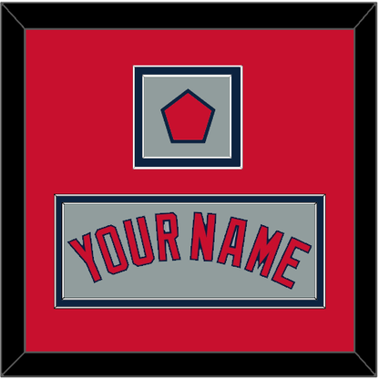 Boston Name & Logo Patch - Road Gray - Signature Tier 3