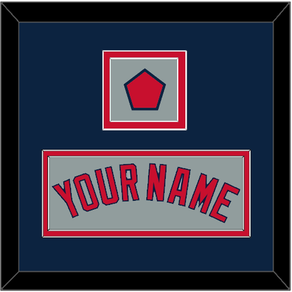 Boston Name & Logo Patch - Road Gray - Signature Tier 4