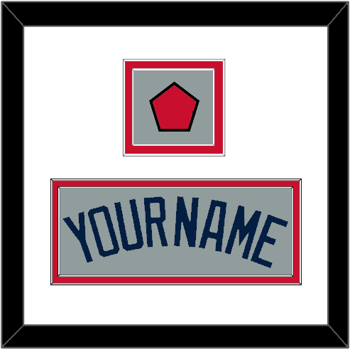 Boston Name & Logo Patch - Road Gray (2009-2013) - Signature Tier 1