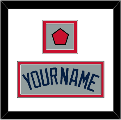 Boston Name & Logo Patch - Road Gray (2009-2013) - Signature Tier 1