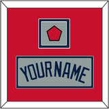 Boston Name & Logo Patch - Road Gray (2009-2013) - Double Mat 2