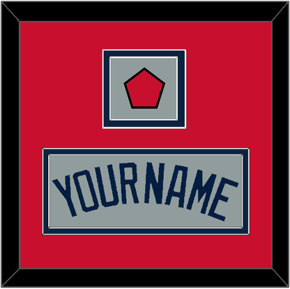 Boston Name & Logo Patch - Road Gray (2009-2013) - Signature Tier 2